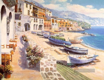 mt033 impressionistischen Mittelmeer Szene Ölgemälde